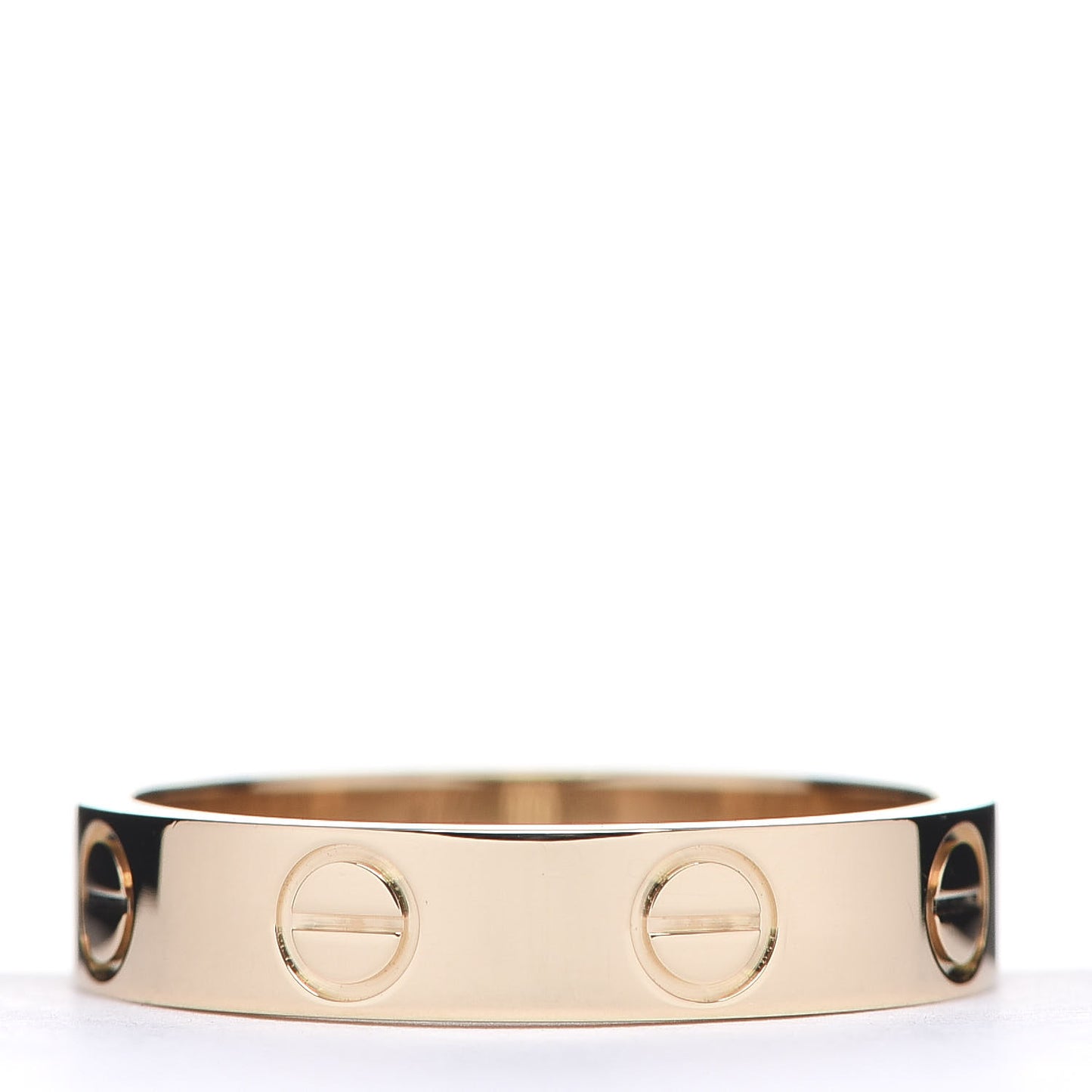 18K Yellow Gold 3.5mm LOVE Wedding Band Ring 48 4.5