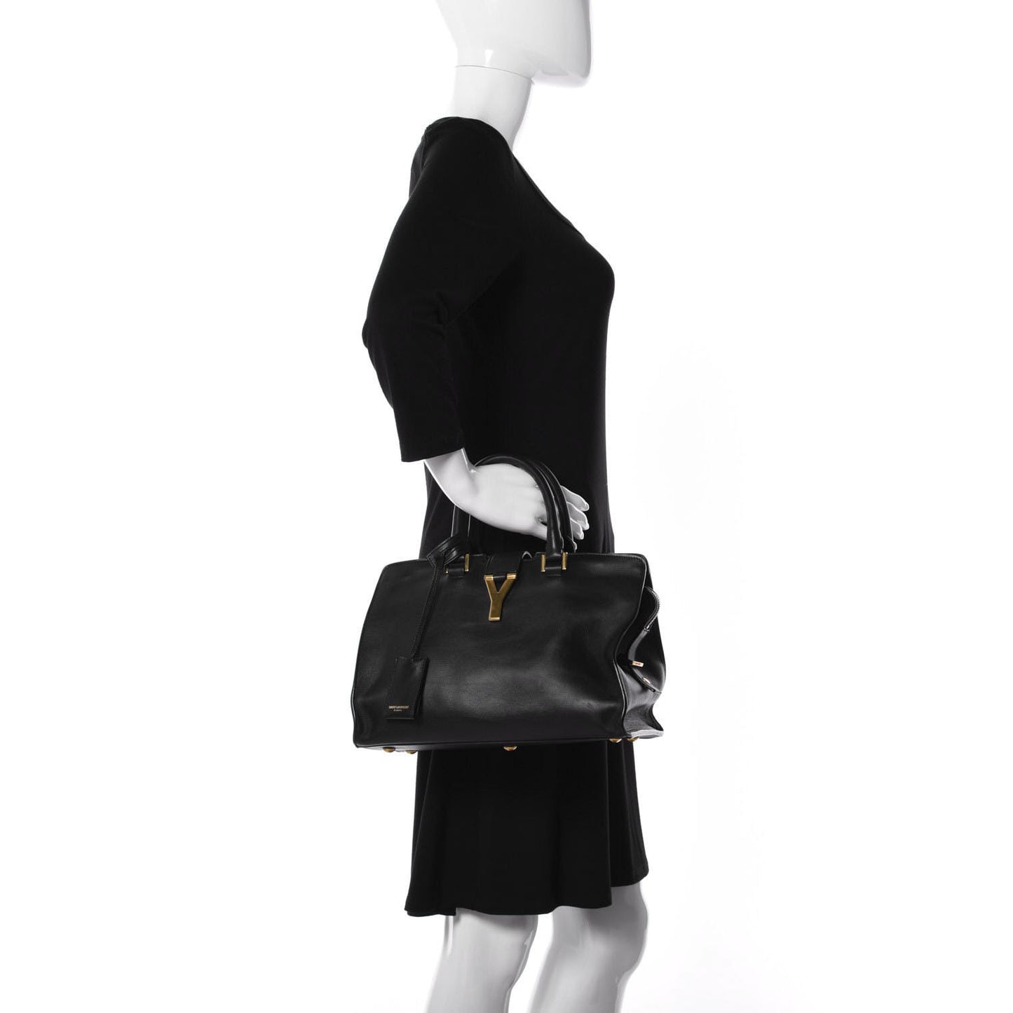 Calfskin Small Classic Y Cabas Black
