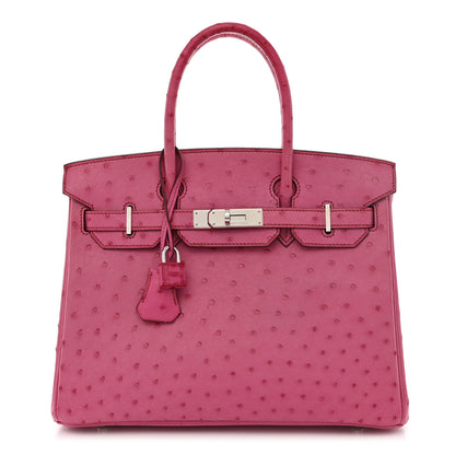 Hermes Ostrich Birkin 30 Fuchsia 1 of 10
