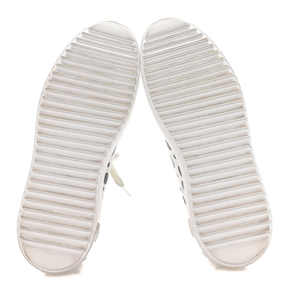 Louis Vuitton LV X YK Calfskin Printed Infinity Dots Time Out Sneakers 38.5 White 6 of 8