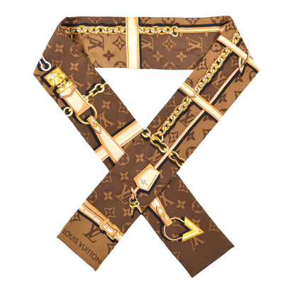 Louis Vuitton Silk Monogram Confidential Bandeau Brown 1 of 4