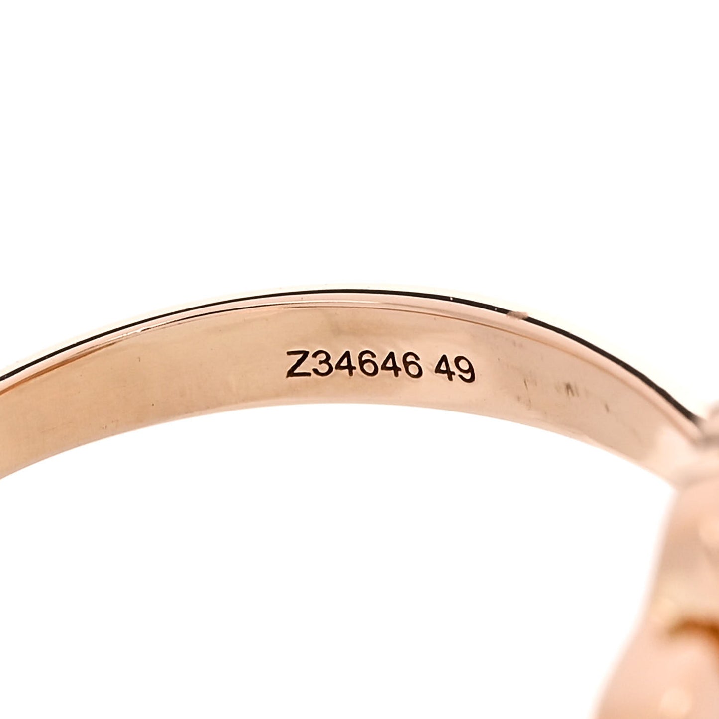 18K Rose Gold Diamond Extrait de Camelia Ring 49 4.75