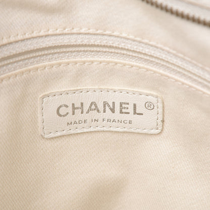 Chanel Caviar Large CC Tuck Tote Ivory 6 of 11