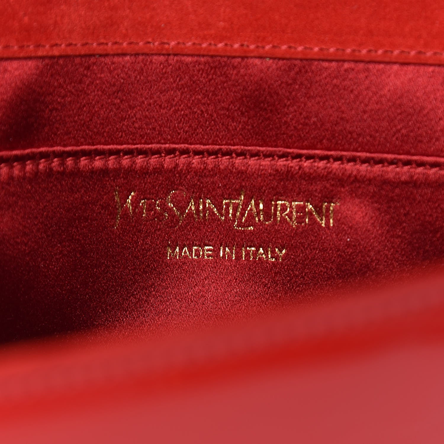 Saint Laurent Patent Monogram Large Belle De Jour Clutch Red 6 of 7