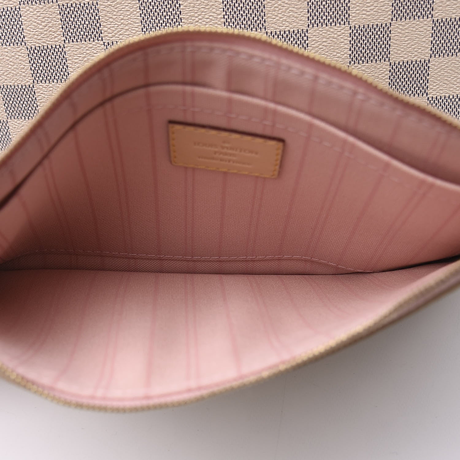 Louis Vuitton Damier Azur Neo Neverfull MM Rose Ballerine 11 of 12