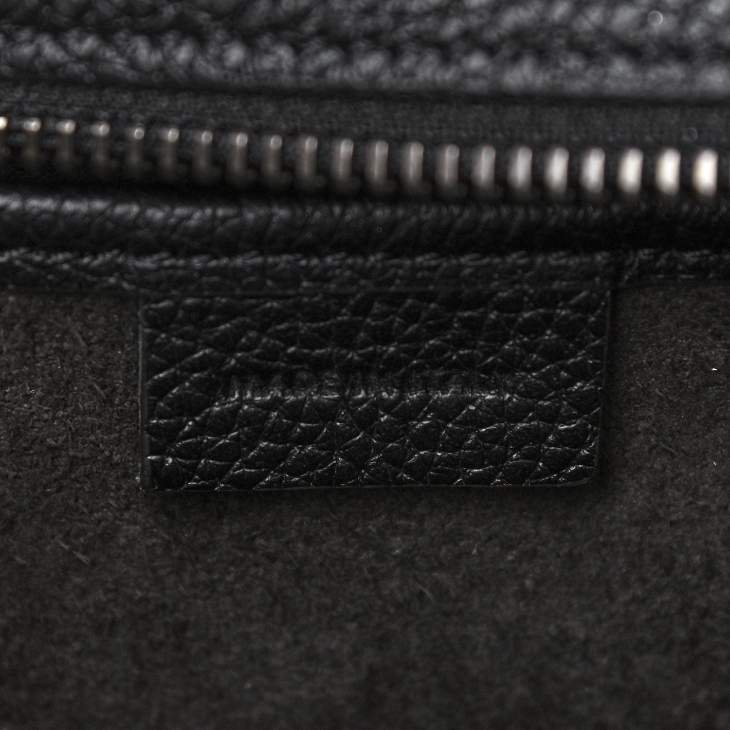 Celine Drummed Calfskin Nano Luggage Black 6 of 10