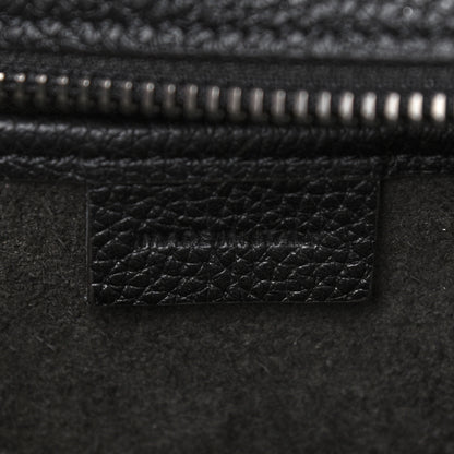 Celine Drummed Calfskin Nano Luggage Black 6 of 10