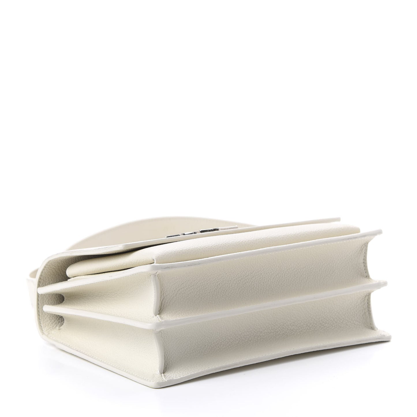Calfskin Medium Monogram Sunset Dove White