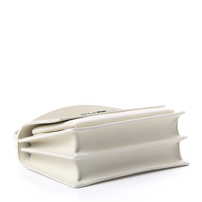 Saint Laurent Calfskin Medium Monogram Sunset Dove White 4 of 10