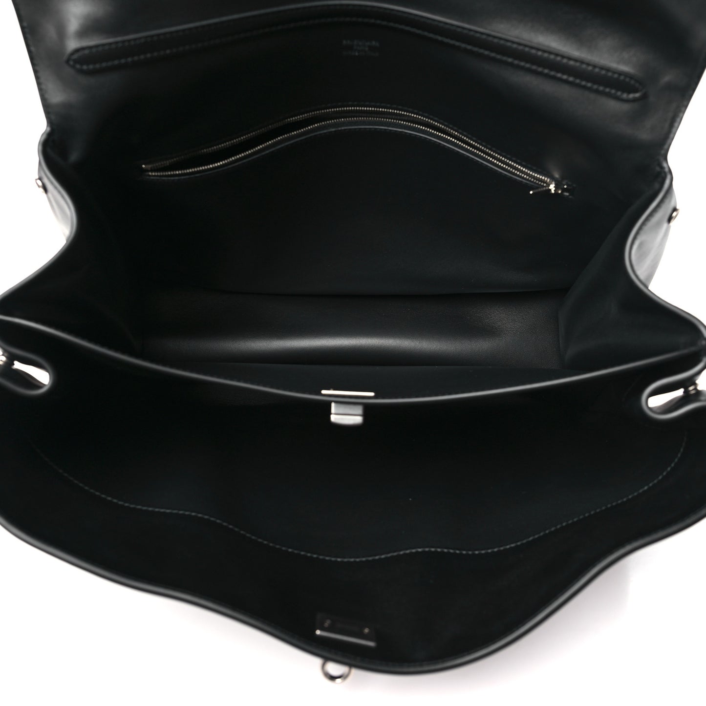 Smooth Calfskin Large Rodeo Top Handle Handbag Black