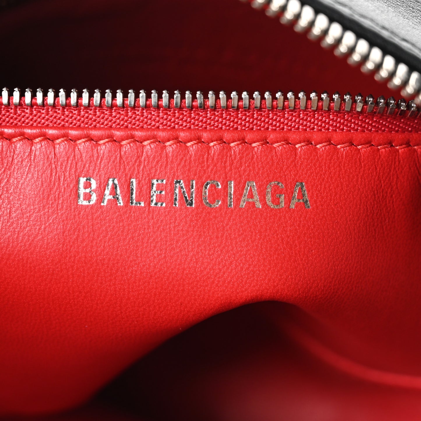 Calfskin S Triangle Duffle Black