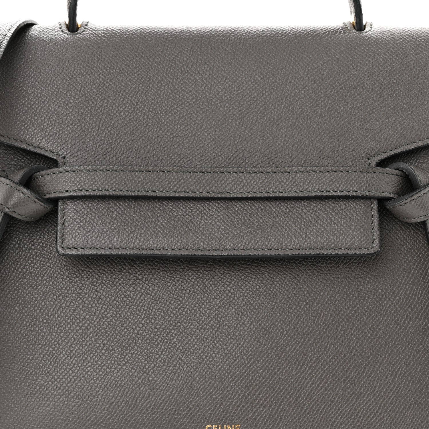 Celine Grained Calfskin Mini Belt Bag Grey 9 of 13