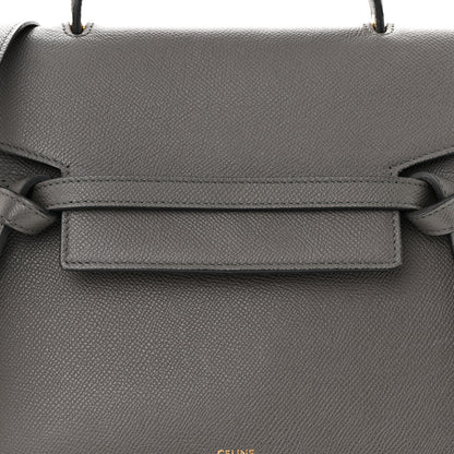 Celine Grained Calfskin Mini Belt Bag Grey 9 of 13