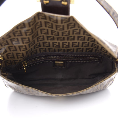 Fendi Vinyl Zucchino Baguette Tobacco 5 of 9