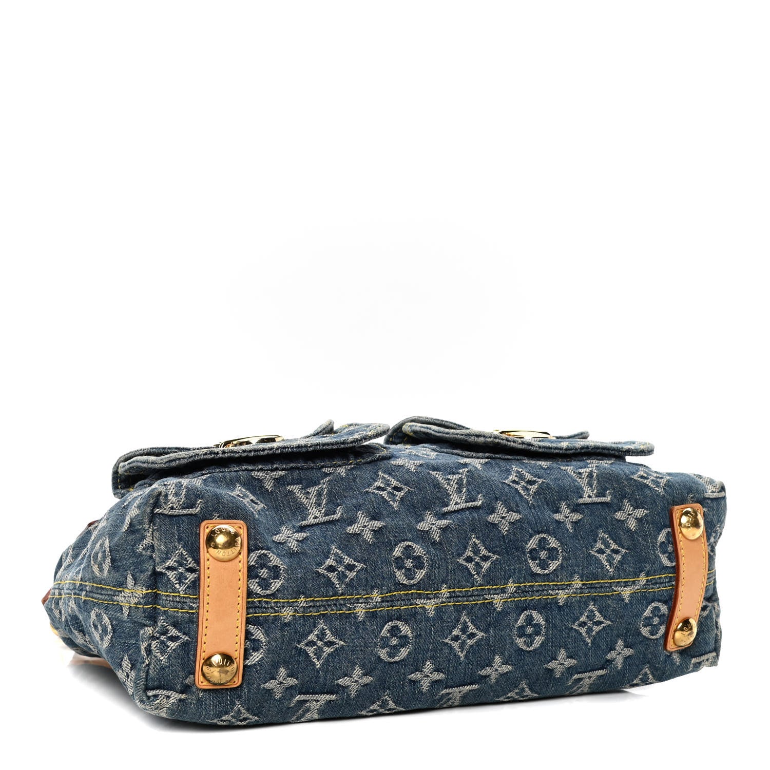 Louis Vuitton Monogram Denim Baggy PM Blue 4 of 8