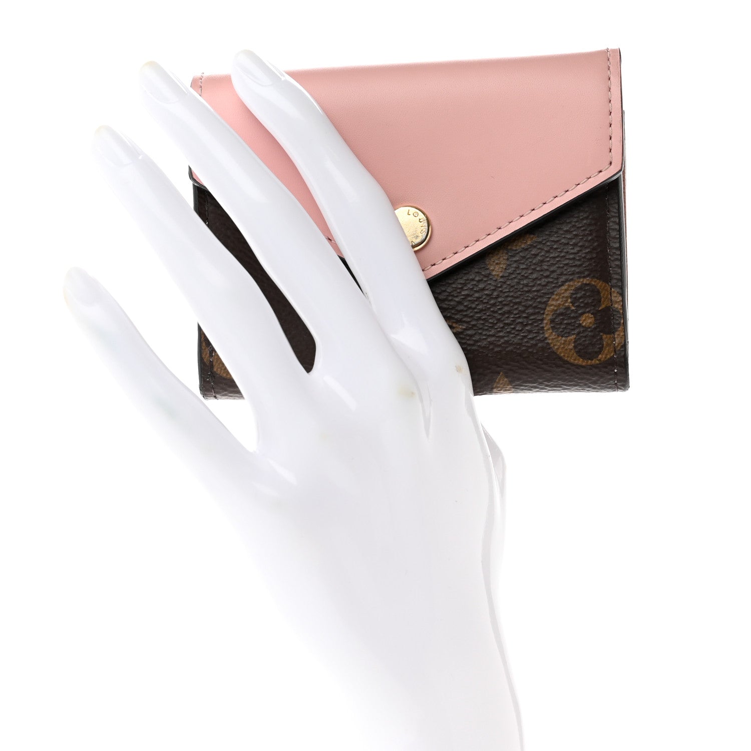 Louis Vuitton Monogram Zoe Wallet Rose Ballerine 3 of 7