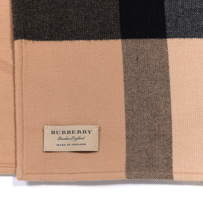 Burberry Merino Wool House Check Collette Cape Scarf Camel 3 of 4