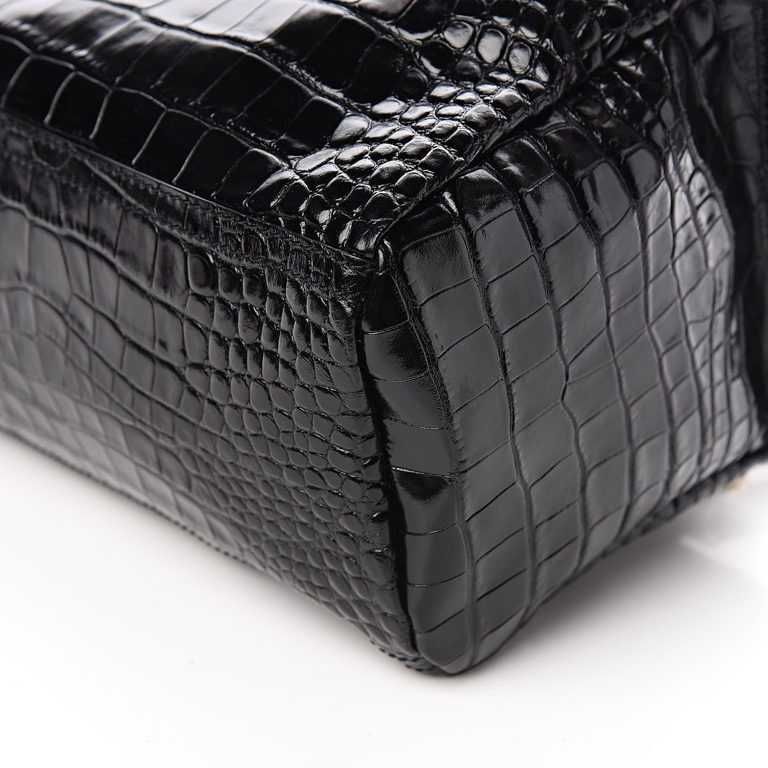 Givenchy Calfskin Crocodile Embossed Small Pandora Black 9 of 10