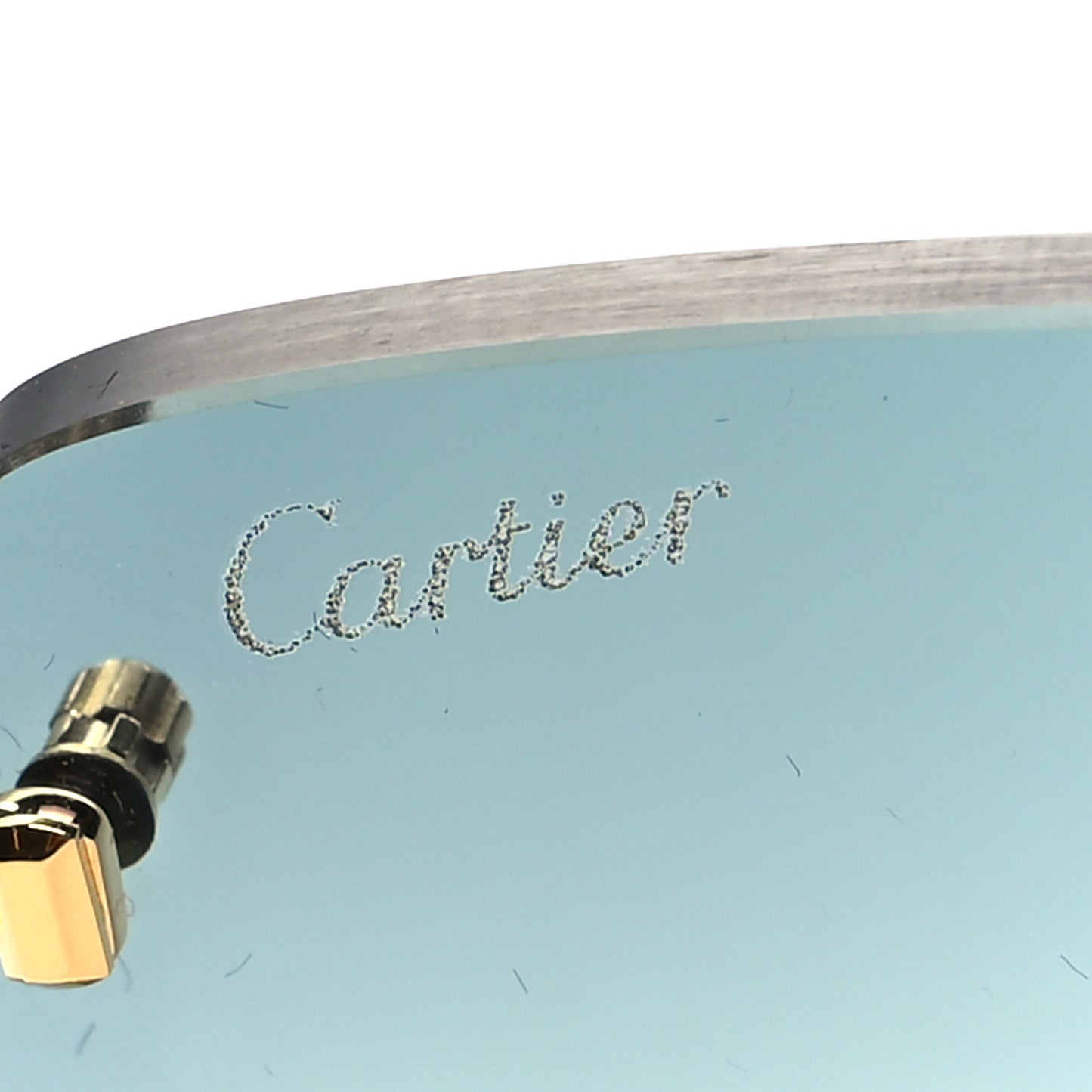 Metal C Decor 140 Square Sunglasses Gold Blue