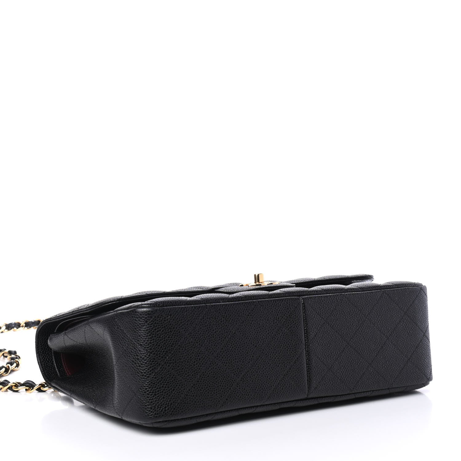 Chanel Caviar Quilted Jumbo Double Flap Black 3 of 4