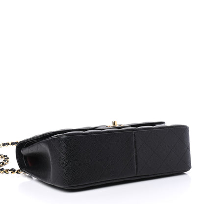 Chanel Caviar Quilted Jumbo Double Flap Black 3 of 4