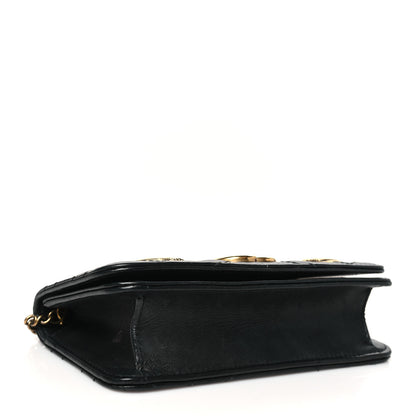 Gucci Calfskin Matelasse Mini Animal Studs GG Marmont Bag Black 4 of 10