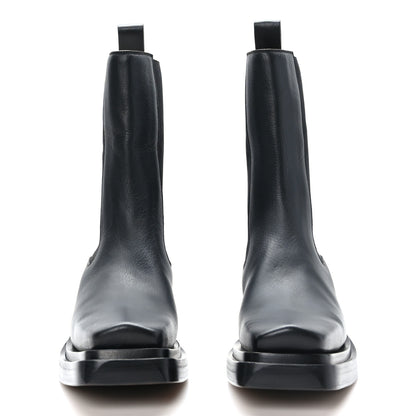 Bottega Veneta Calfskin Lean Mid-Calf Boots 40 Black 2 of 6