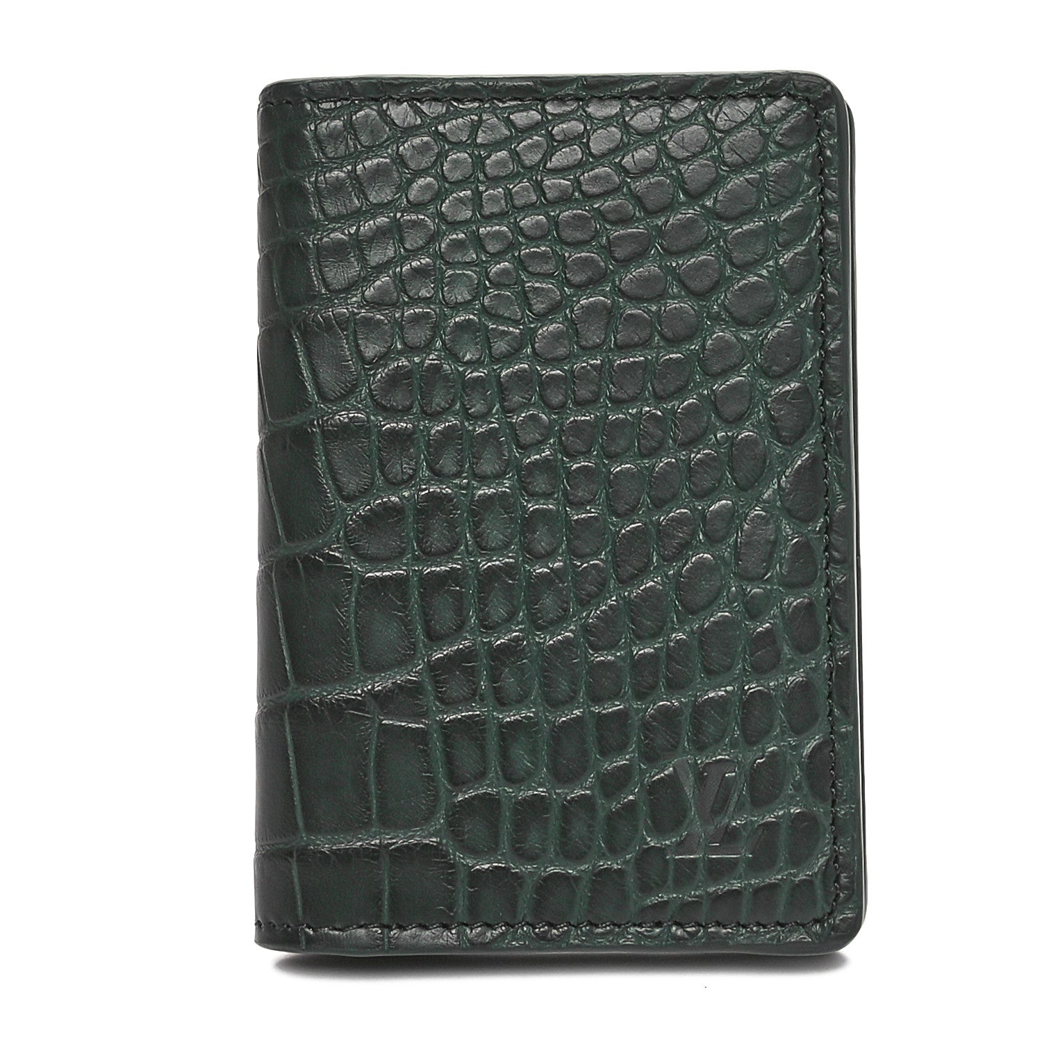 Louis Vuitton Crocodile Pocket Organizer Forest Green 1 of 7
