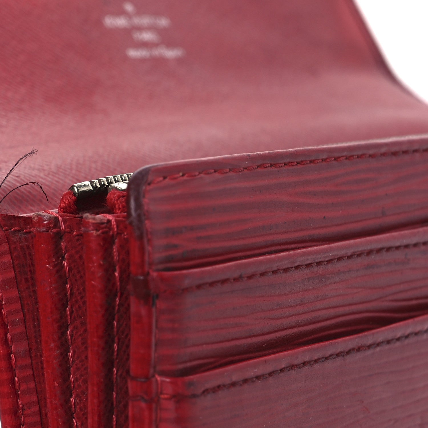 Louis Vuitton Epi Sarah Wallet Castillan Red 8 of 11