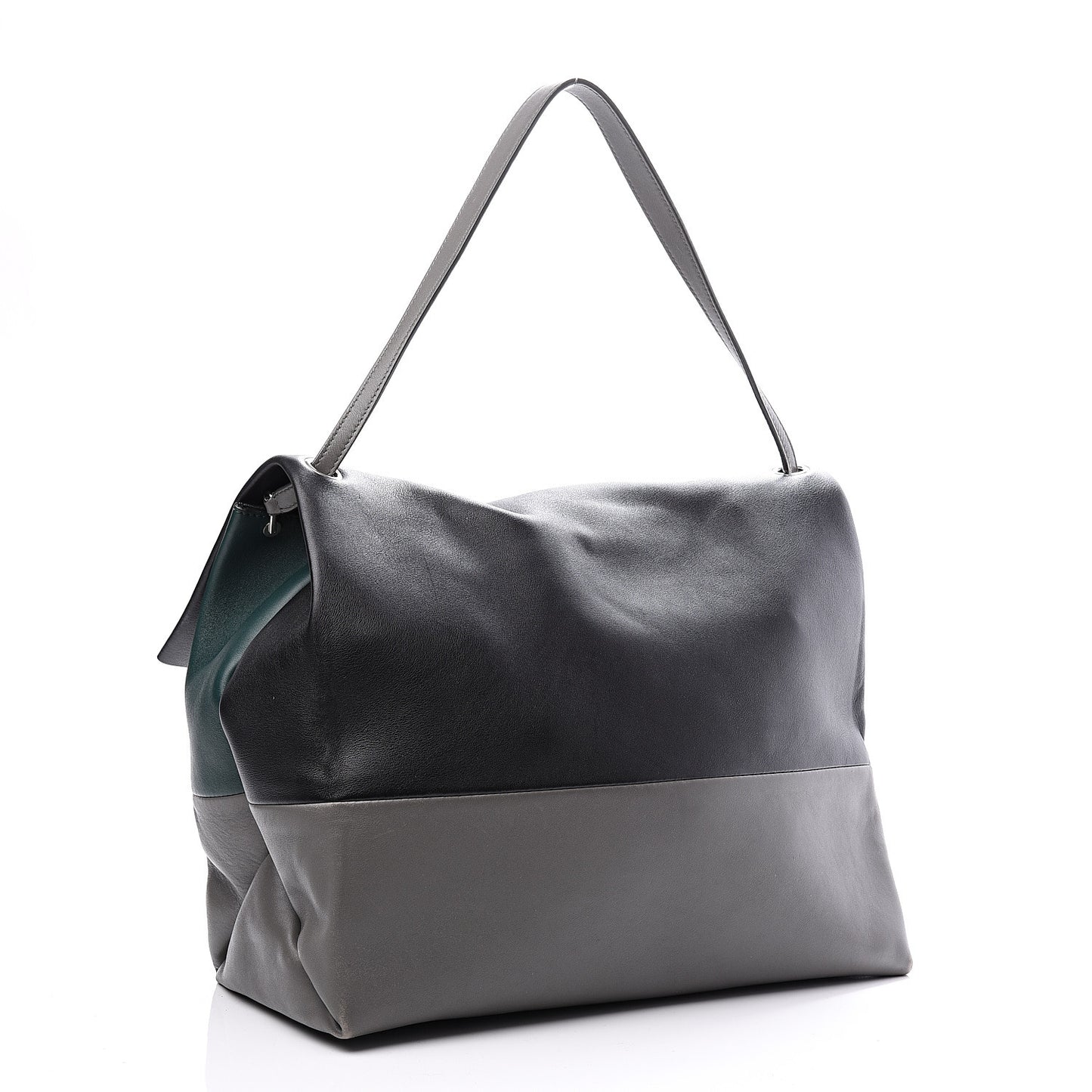 Calfskin All Soft Shoulder Bag Grey