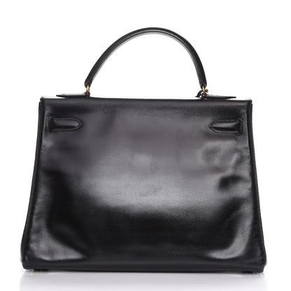 Hermes Box Kelly Retourne 32 Black 5 of 32