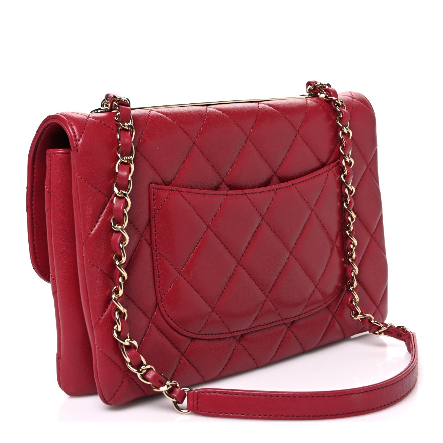 Chanel Lambskin Quilted Medium Trendy CC Flap Dark Pink 2 of 10