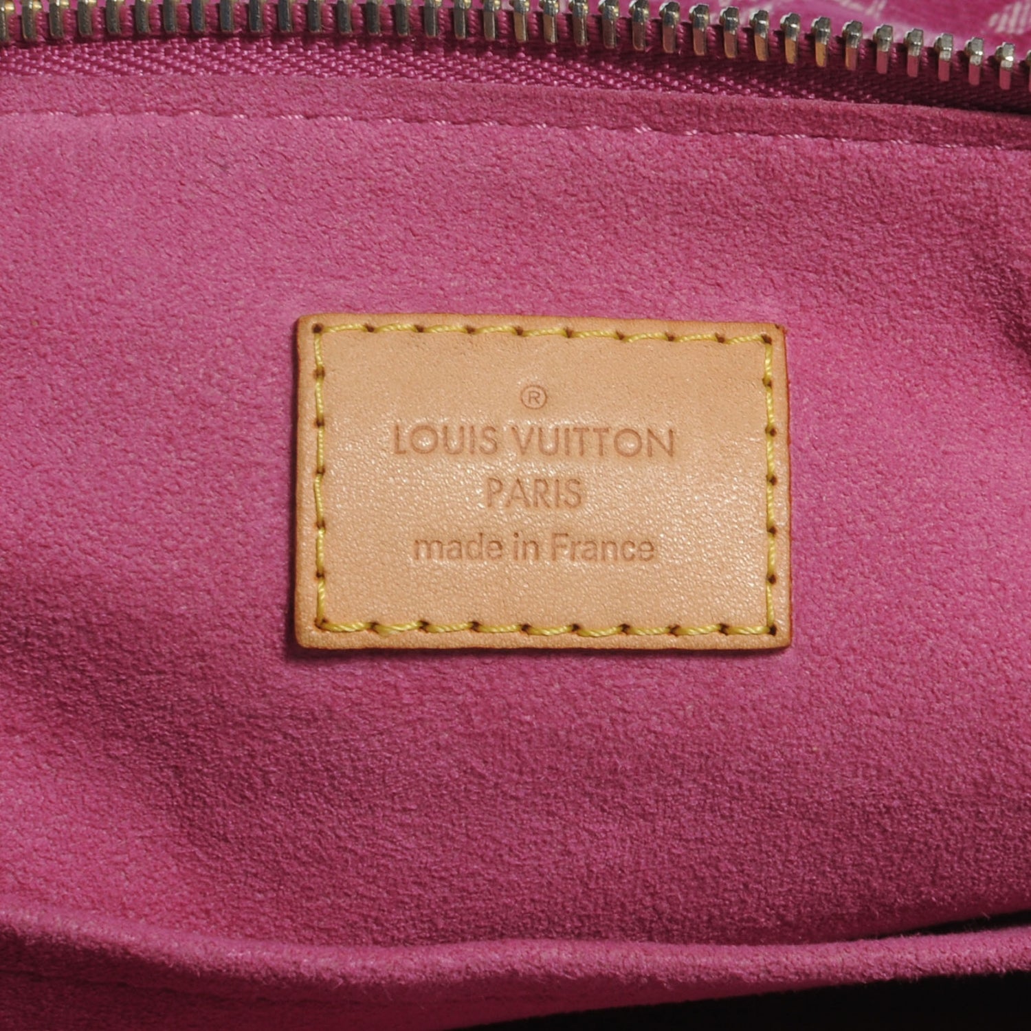 Louis Vuitton Denim Baggy GM Fuchsia 6 of 7