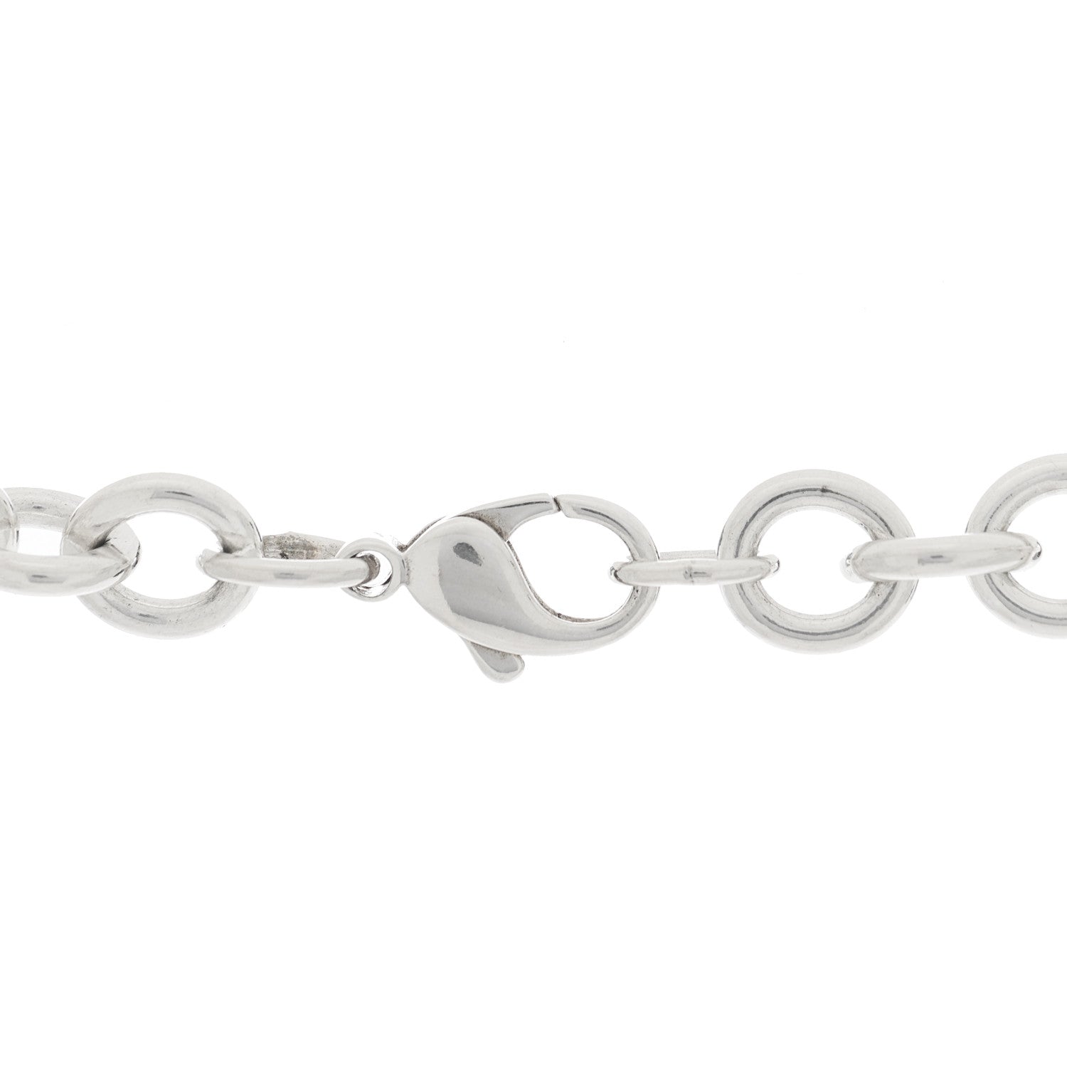 Tiffany Sterling Silver Heart Tag Pendant Necklace 4 of 5