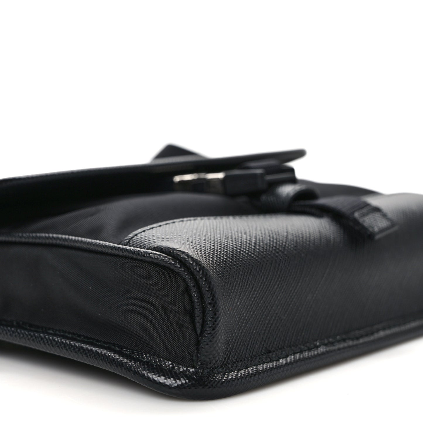 Re-Nylon Saffiano Smartphone Case Crossbody Black