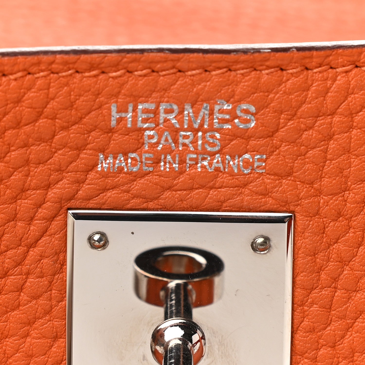 Hermes Togo Kelly Retourne 35 Orange 7 of 14