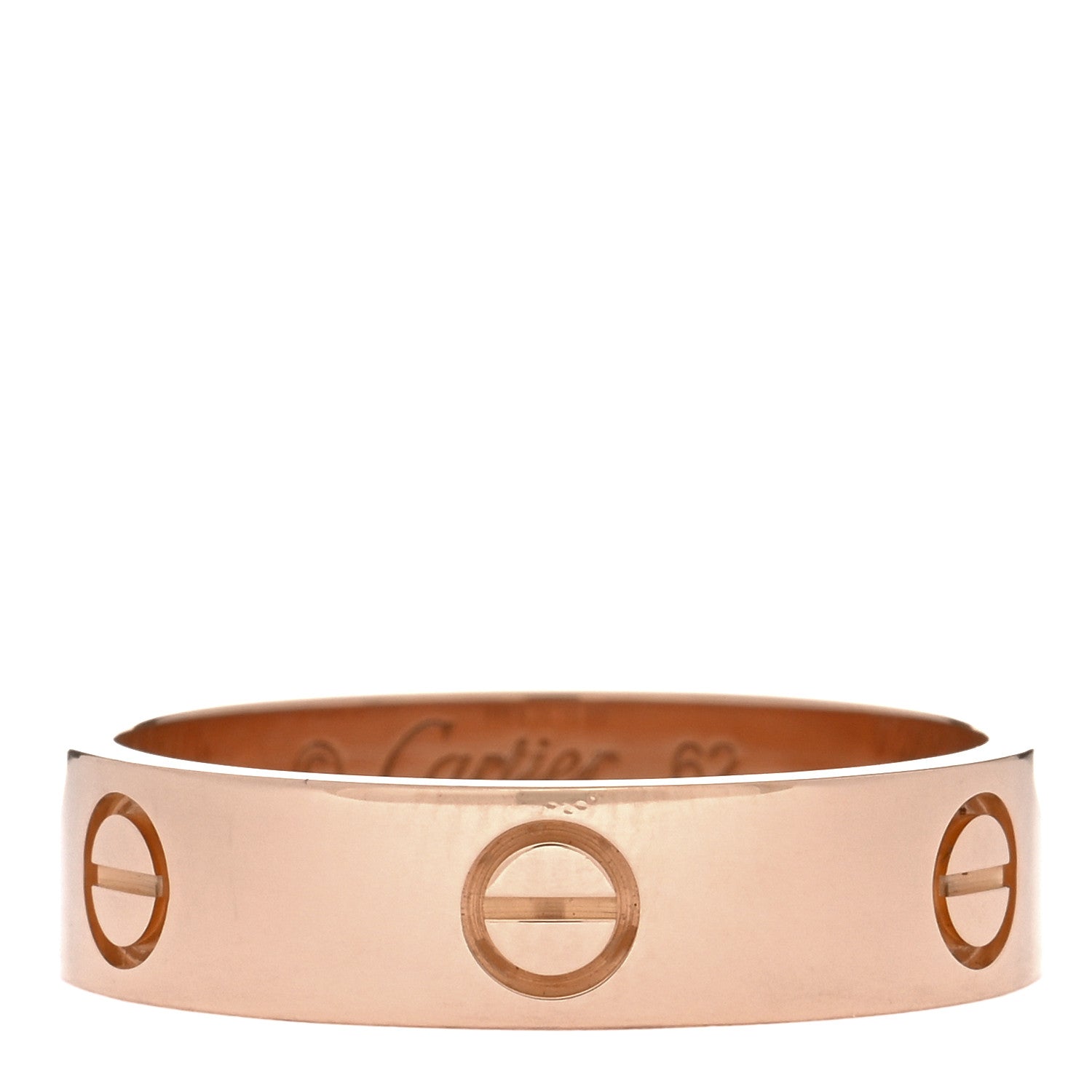 Cartier 18K Pink Gold 5.5mm LOVE Ring 62 10 1 of 5