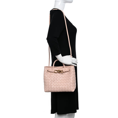 Bottega Veneta Nappa Intrecciato Small Andiamo Shoulder Bag Lotus 2 of 9
