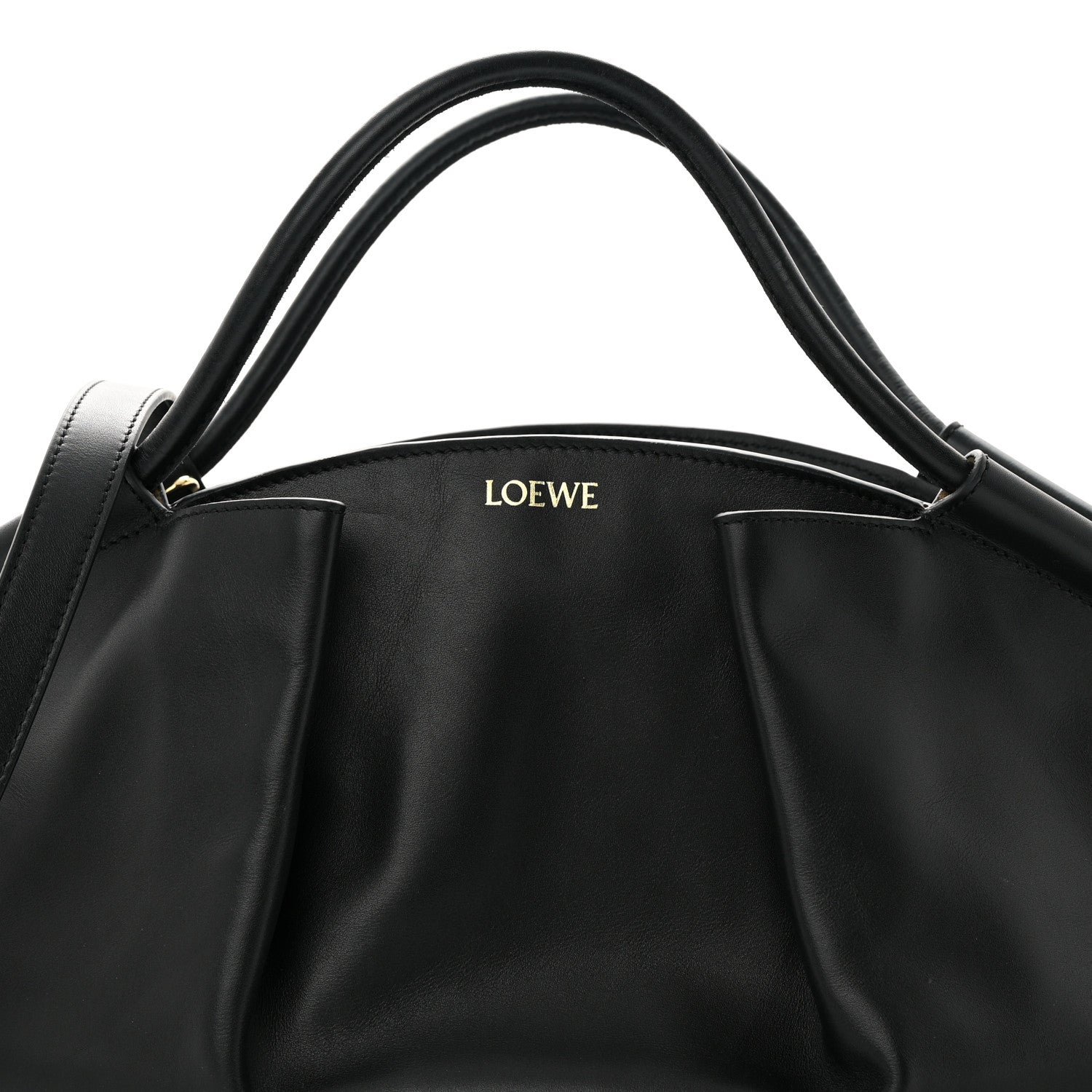 Loewe Shiny Nappa Calfskin Paseo Bag Black 8 of 19