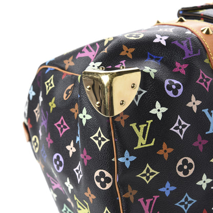 Louis Vuitton Monogram Multicolor Keepall 45 Black 8 of 11