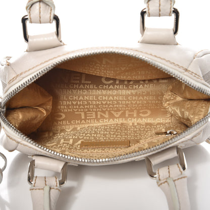 Chanel Calfskin Small Tassel Bowler White 5 of 13