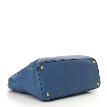 Prada Vitello Daino Tote Cobalto 3 of 16