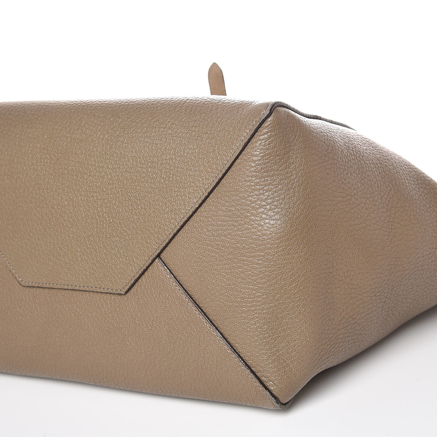Celine Shiny Grained Calfskin Small Belt Cabas Phantom Souris 20 of 20