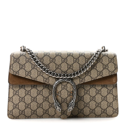 Gucci GG Supreme Monogram Small Dionysus Shoulder Bag Taupe 1 of 10