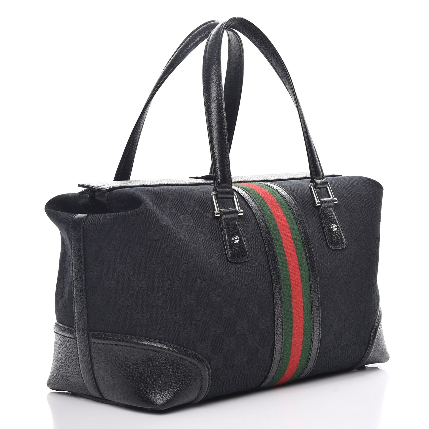 Monogram Large Treasure Boston Tote Black