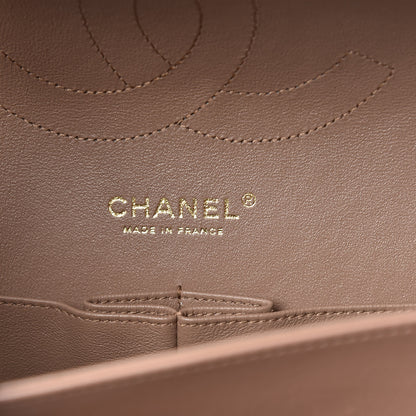 Chanel Lambskin Quilted Jumbo Double Flap Dark Beige 8 of 13