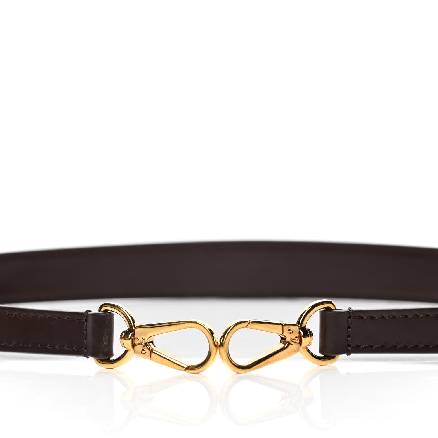 Louis Vuitton Calfskin Normandy Shoulder Strap Brown 3 of 4
