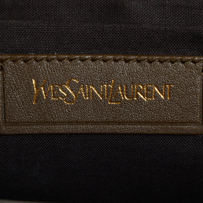 Saint Laurent Perforated Calfskin Large ChYc Clutch Bronze 7 of 8