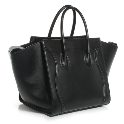 Celine Smooth Calfskin Medium Phantom Luggage Black 3 of 7