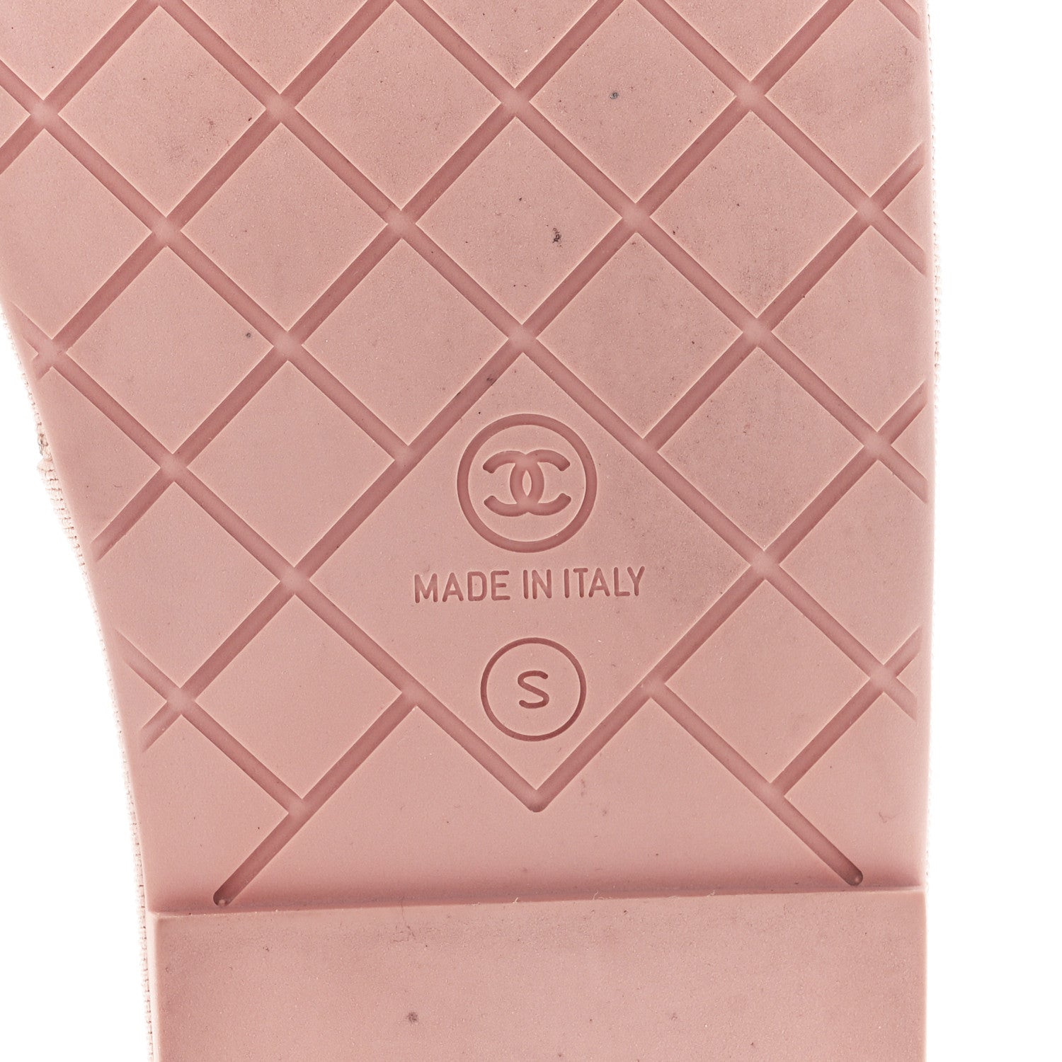 Chanel Lambskin CC Flat Mules S Light Pink 6 of 9